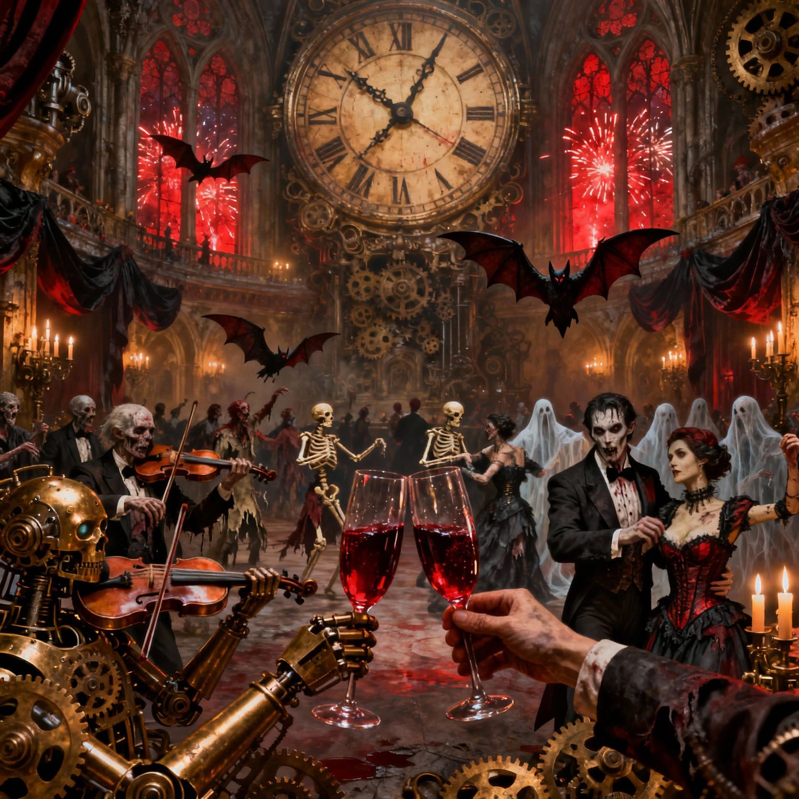 Steampunk Gothic Ballroom: Zombies, Vampires, and Skeletons ...