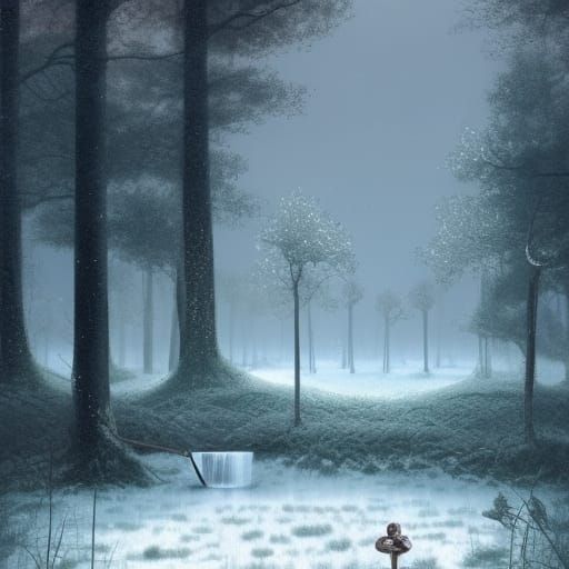 Moon Frozen hell pit