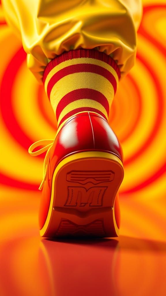 Ronald McDonald's socks & shoes. ♥️💛