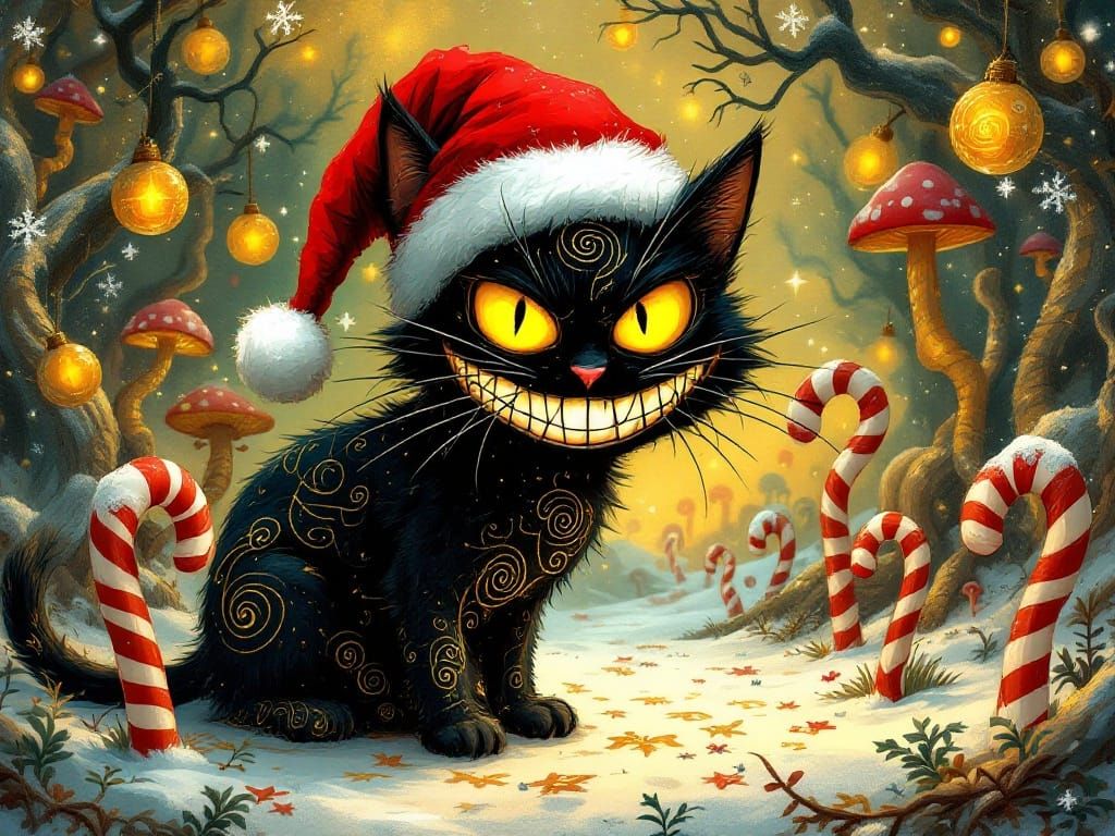 Mischief Maker in a Whimsical Christmas Wonderland