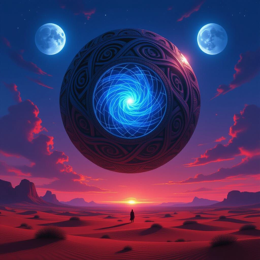 Ancient Alien Artifact Hovers Over Crimson Desert