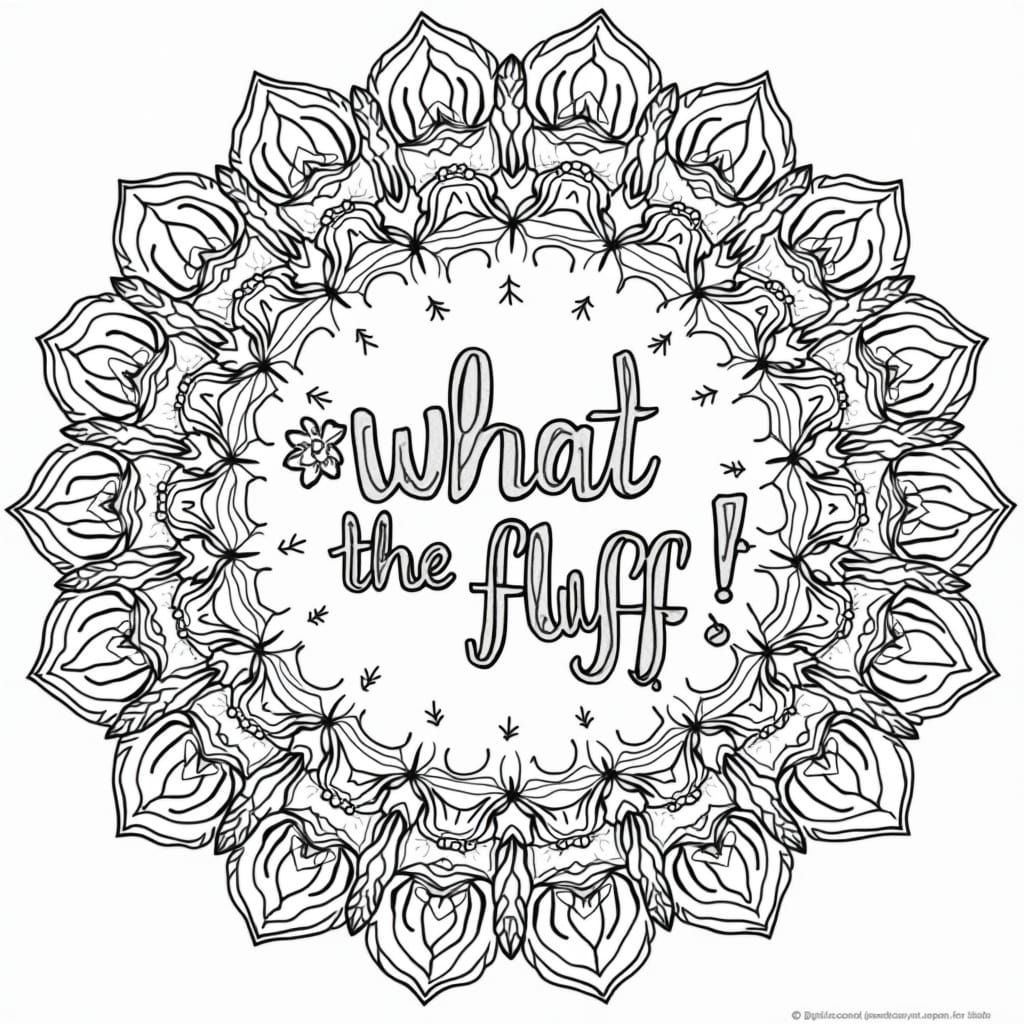 Bold Hand-Drawn Typography Over Intricate Mandalas in Black ...