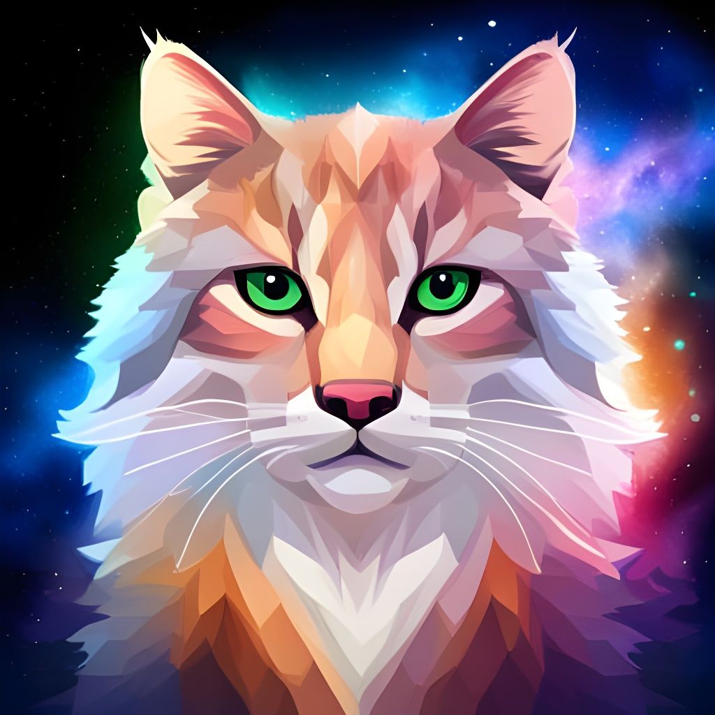 Cosmic Bobcat Amidst the Stars