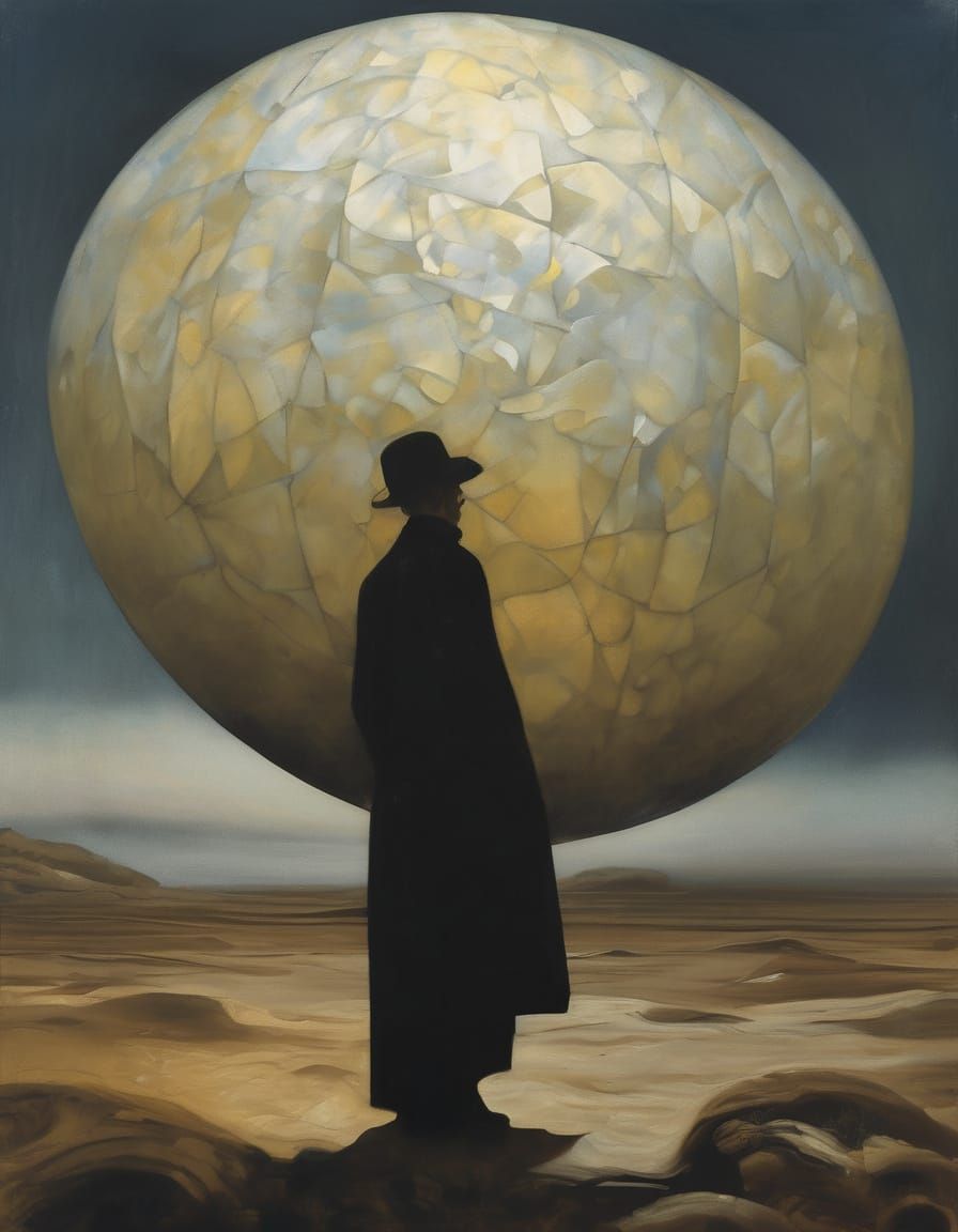 Surrealist Masterpiece with Ethereal Aura and Whispers of th...