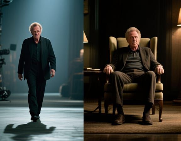 Christopher Walken: Walking and Sitting Cinematic Film Still