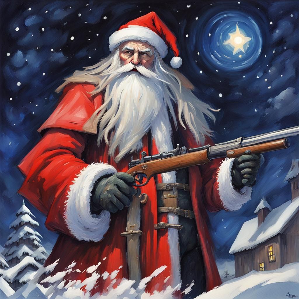 Dark Souls Santa Claus Final Boss in Gothic Wonderland