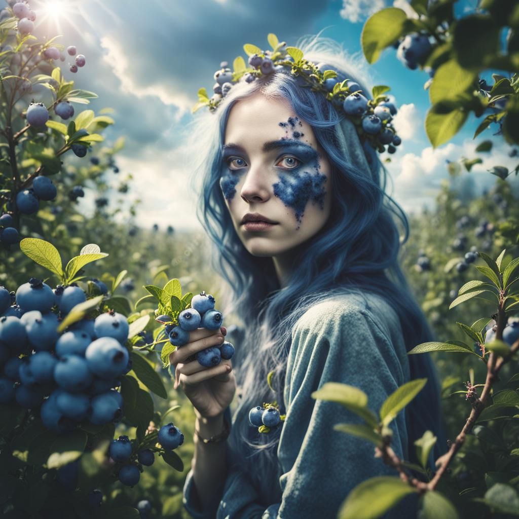 Post-Apocalyptic Beauty in a Blueberry Bush