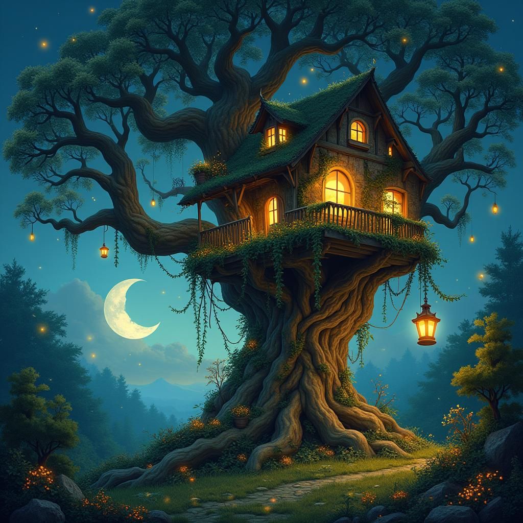 Enchanted Treehouse in Twilight Forest