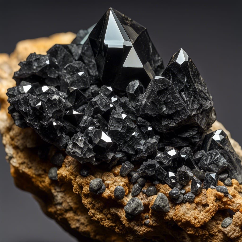 Geological Display of Minerals Beginning With N