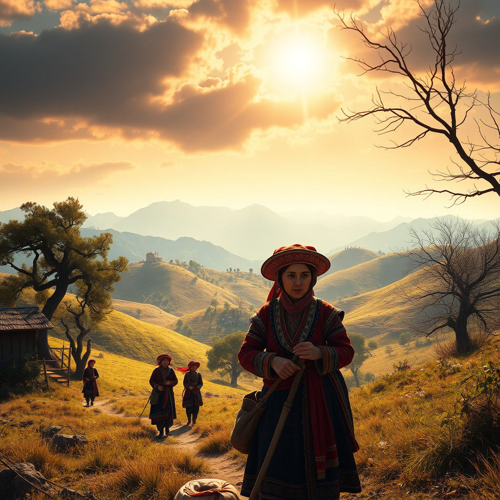 Mystical Turkish Village Life in Golden Light
