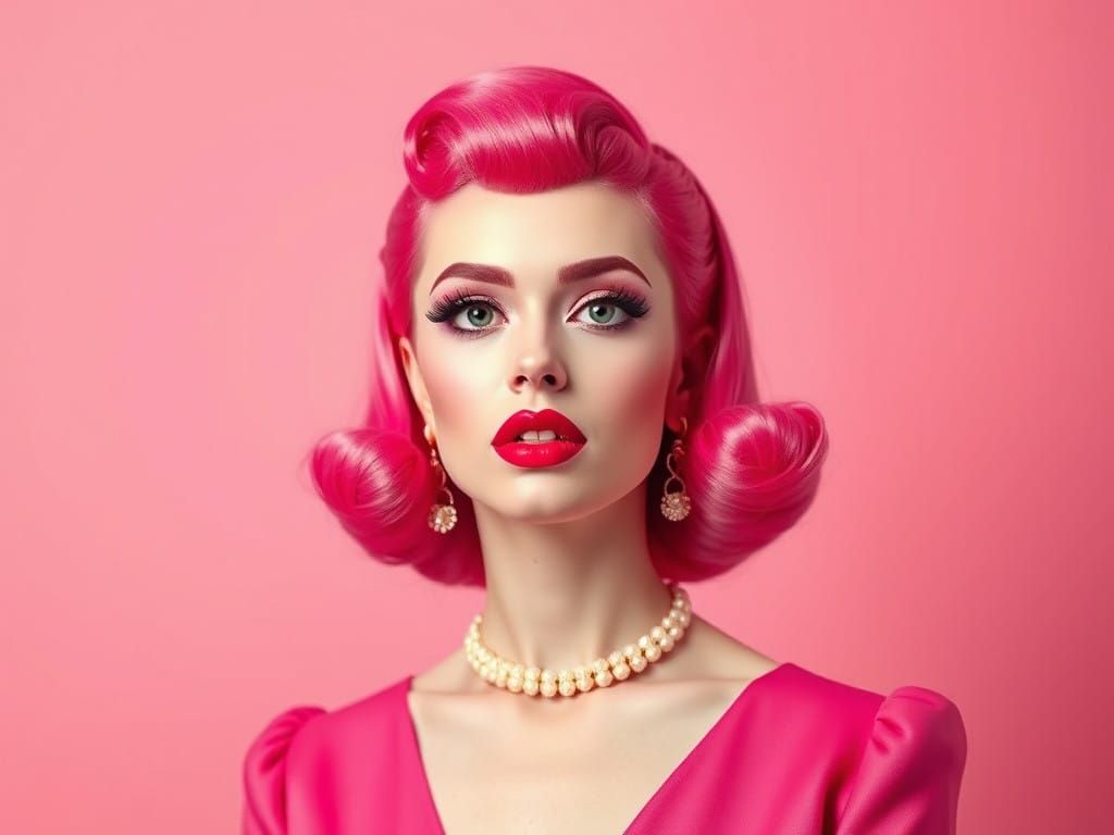 Second Comedy in Majestic Pink and Mauve Fauvism