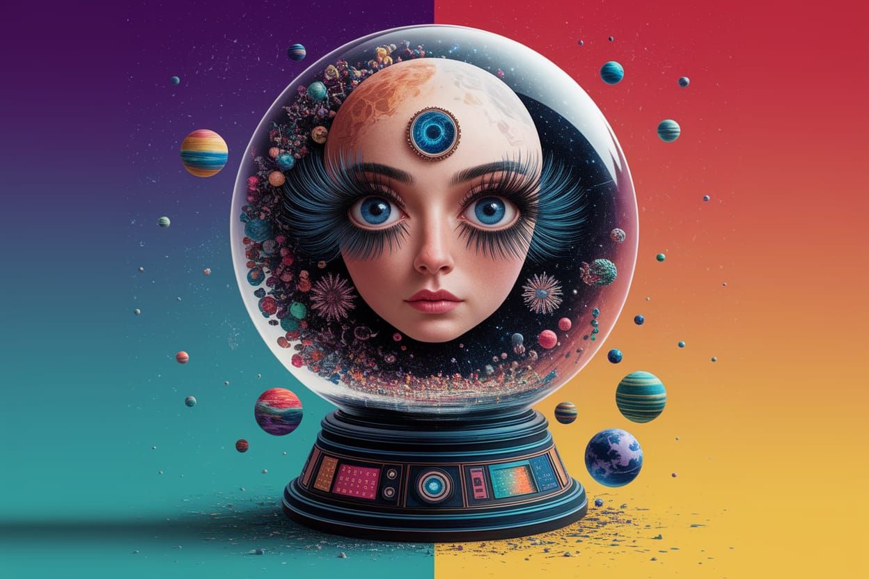 Upcycled, Hand-Me-Down, Assemblage Fabric of the Universe Li...