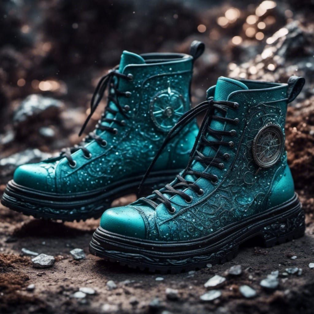 Sparkling Turquoise Leather Texture Background