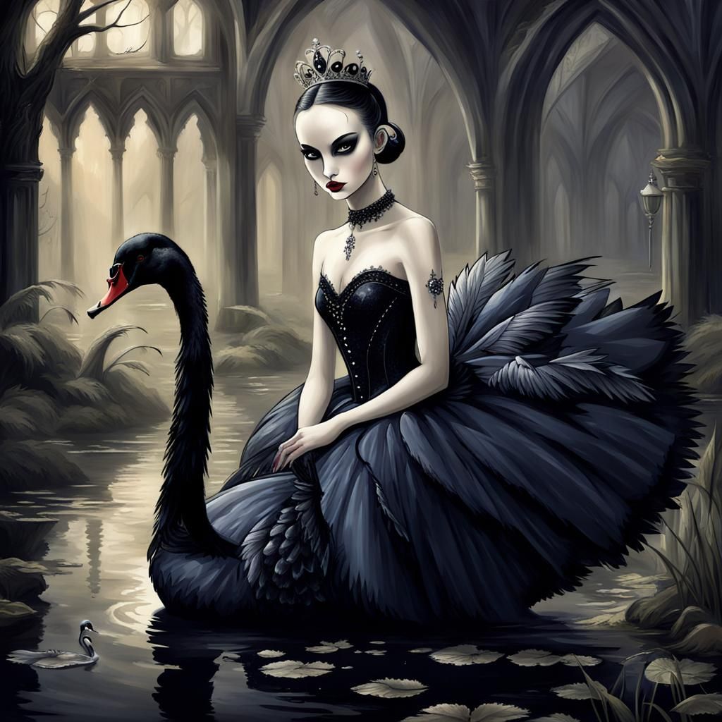 Gothic Princess Black Swan Art