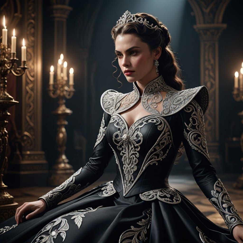 Scarlett O'Hara in Haute Couture Magazine, Fantasy Photo