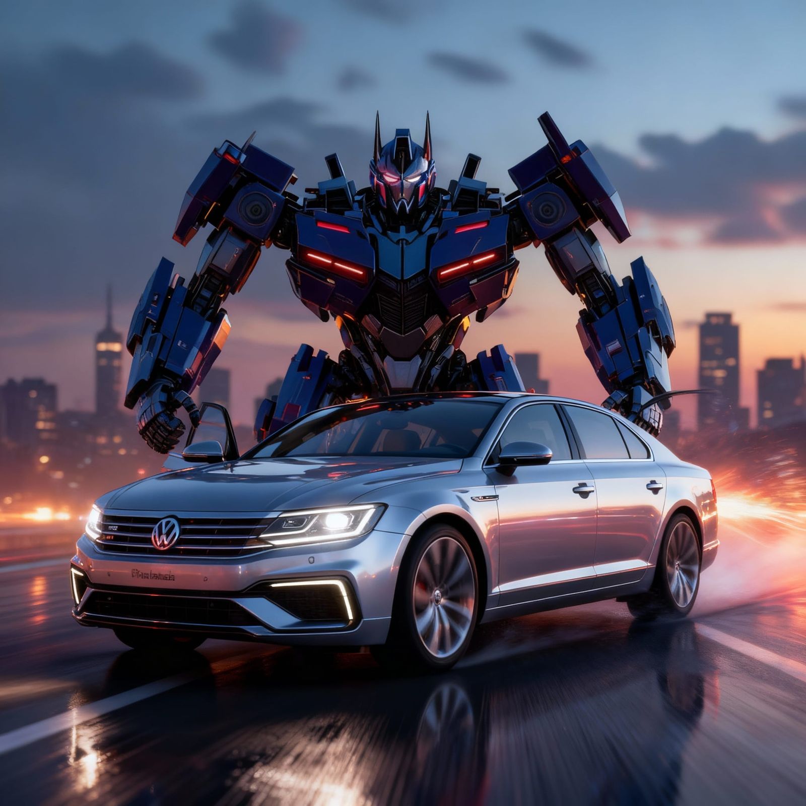 Volkswagen Phaeton Transforms into Heroic Autobot