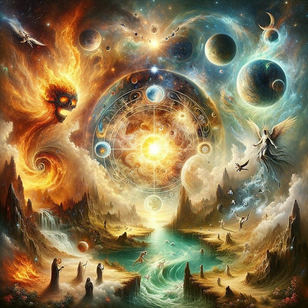 Cosmic Astral Scene: Heaven Burns, Hell Floods