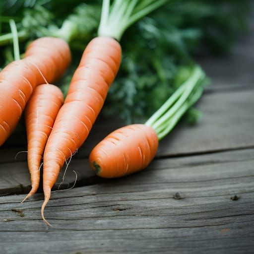 Professional Photo of a Carrot with Bokeh