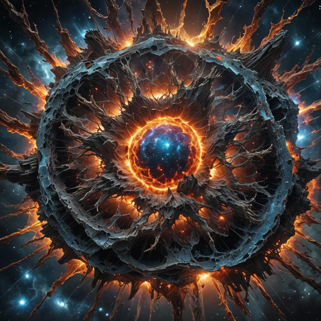 Spectacular Supernova: Hyperrealistic, High-Resolution Image