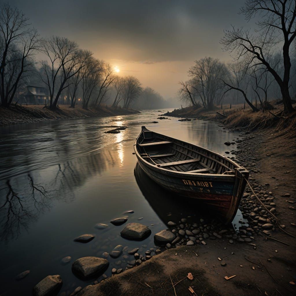 Hope Illuminates the River's Nighttime Currents