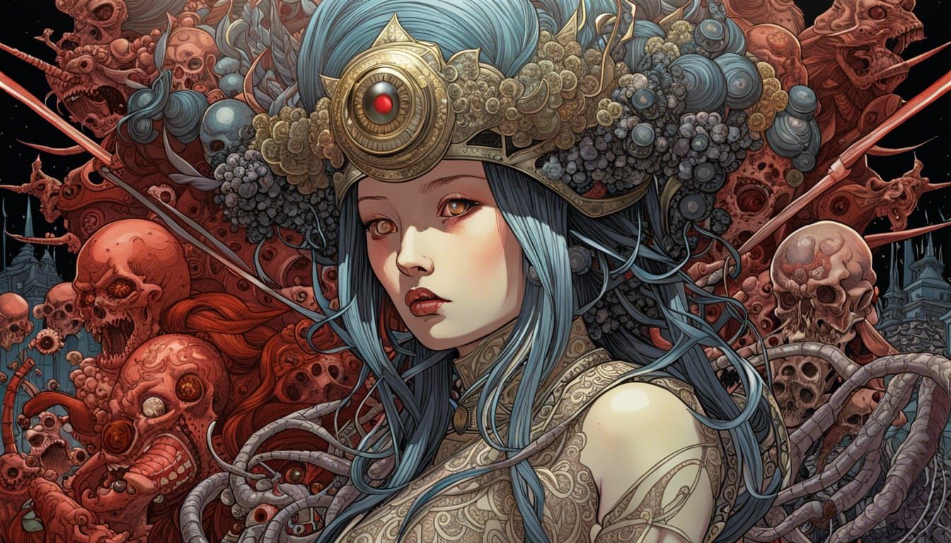 Hyperdetailed Primordial Chaos in Hyperrealistic Style