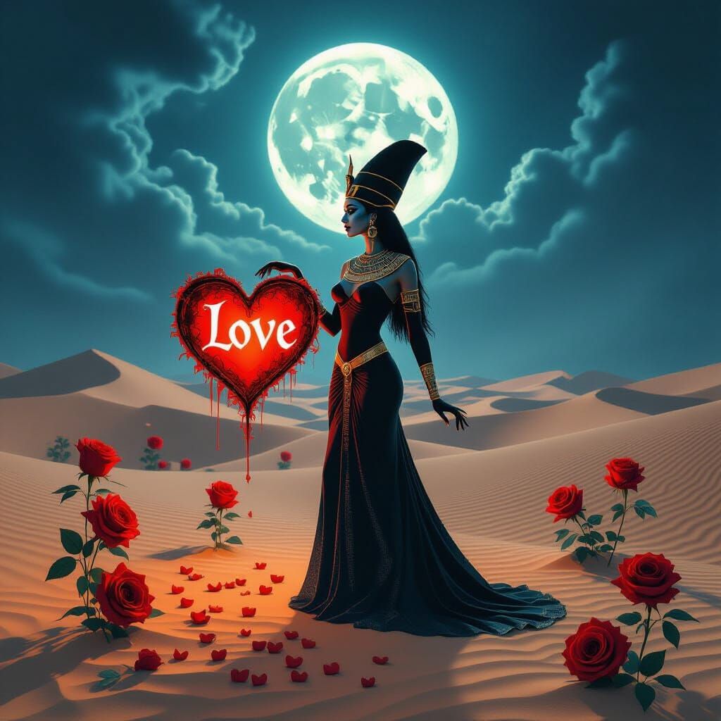 Nefertiti's Haunted Valentine Curse in Egyptian Desert