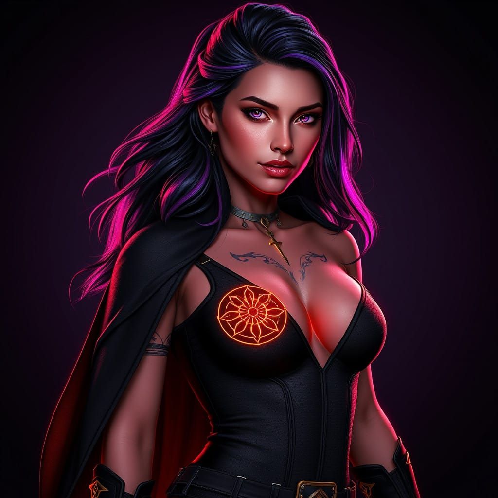 Ethereal Zeltron-Mirialan Hybrid Woman in Dynamic Lighting