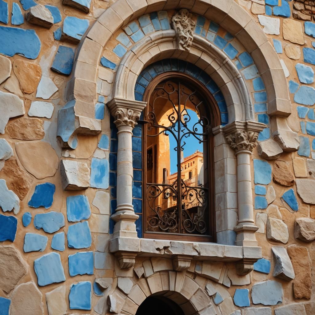 Impossible Rustic Spanish Architecture in Impressionist Styl...