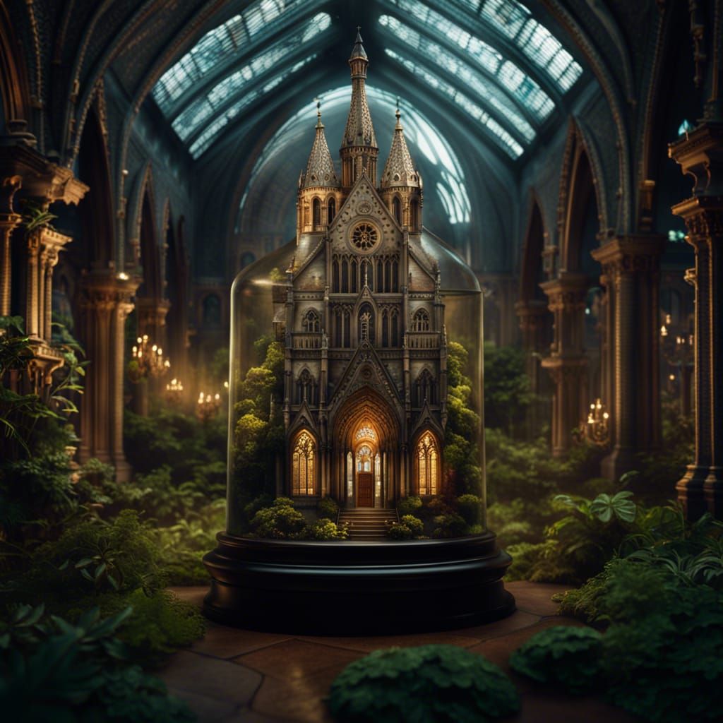 Notre Dame in a Terrarium: Digital Matte Painting
