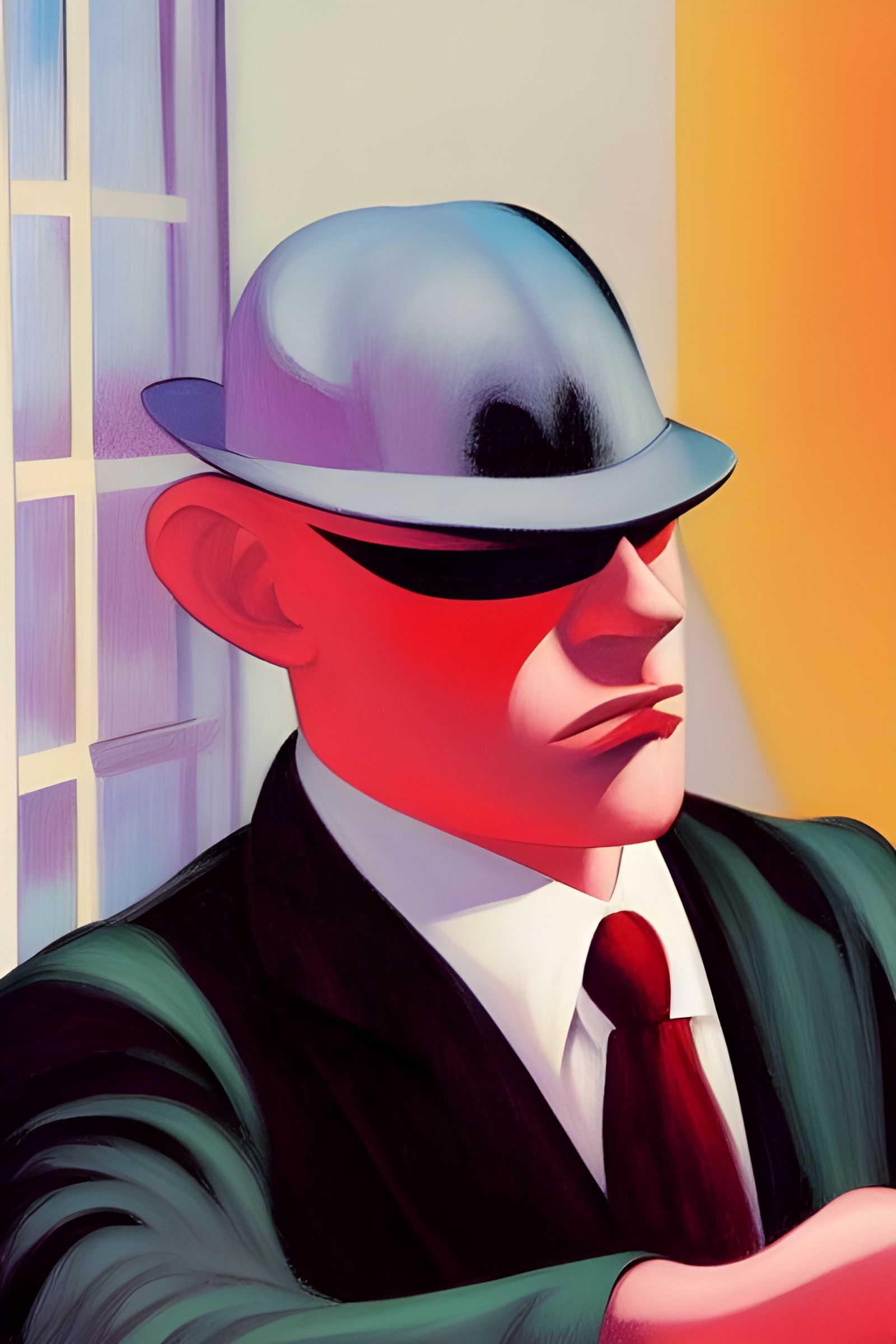 Cosmic Comic Art in Hopper Style