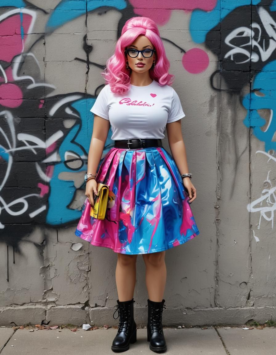 Psychedelic Athlete Portrait in Pop Art Style