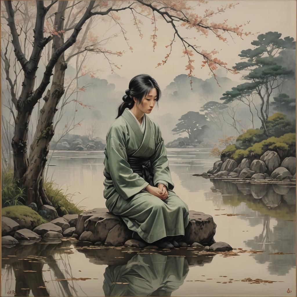 Melancholy Reflection: Exploring Innocence in Art