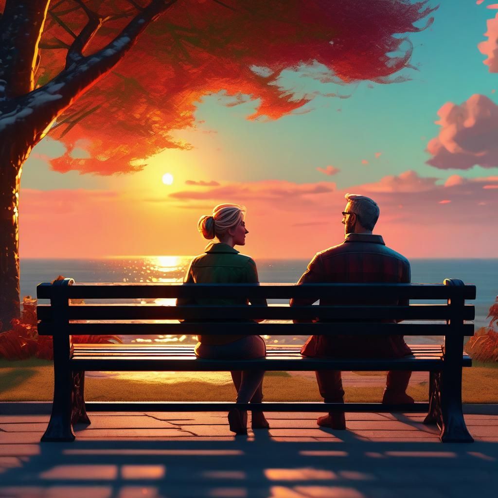 Christmas Sunset Ocean View Concept Art