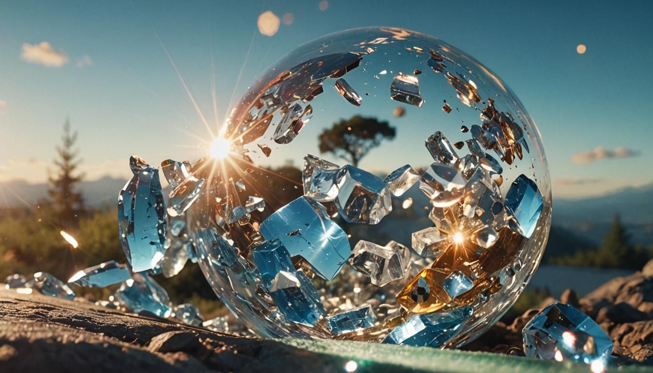 Macro Photograph with Vibrant Film Grain and Warm Lighting