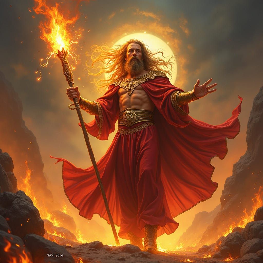 Epic Fantasy God of Blazing Infernos