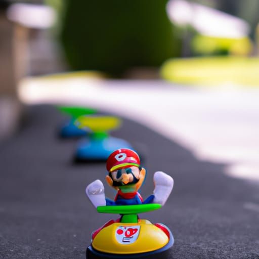 Mario Kart Race Captured with Canon Lens