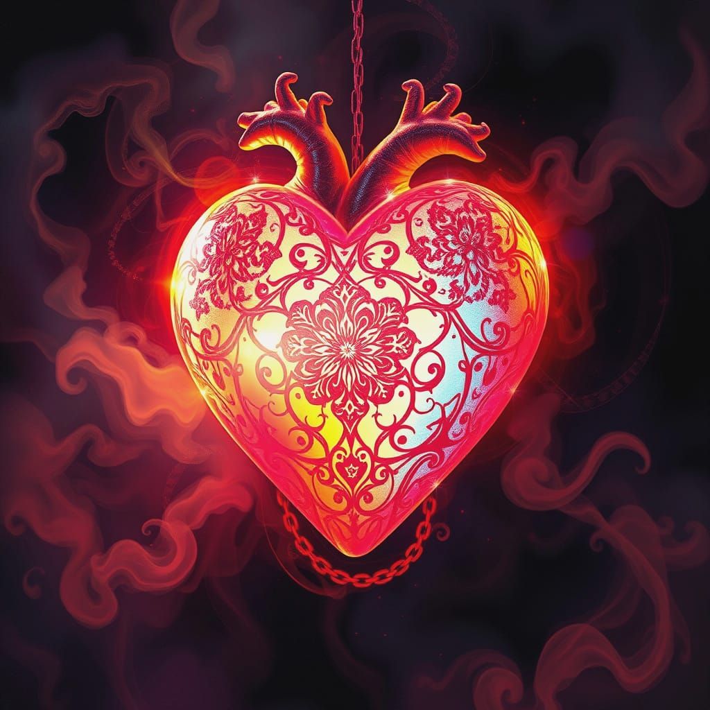 Epic Love Heart: Digital Matte Painting