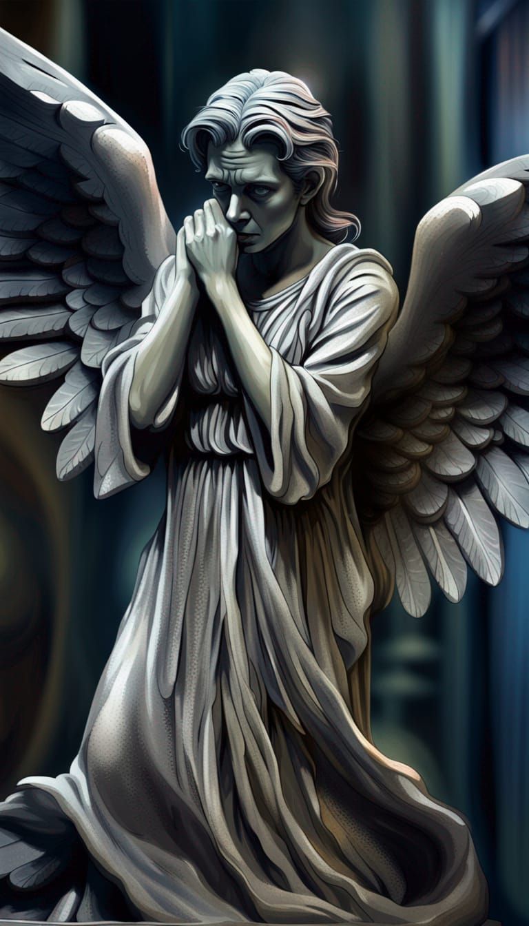 Doctor Who Weeping Angel Realistic Statue