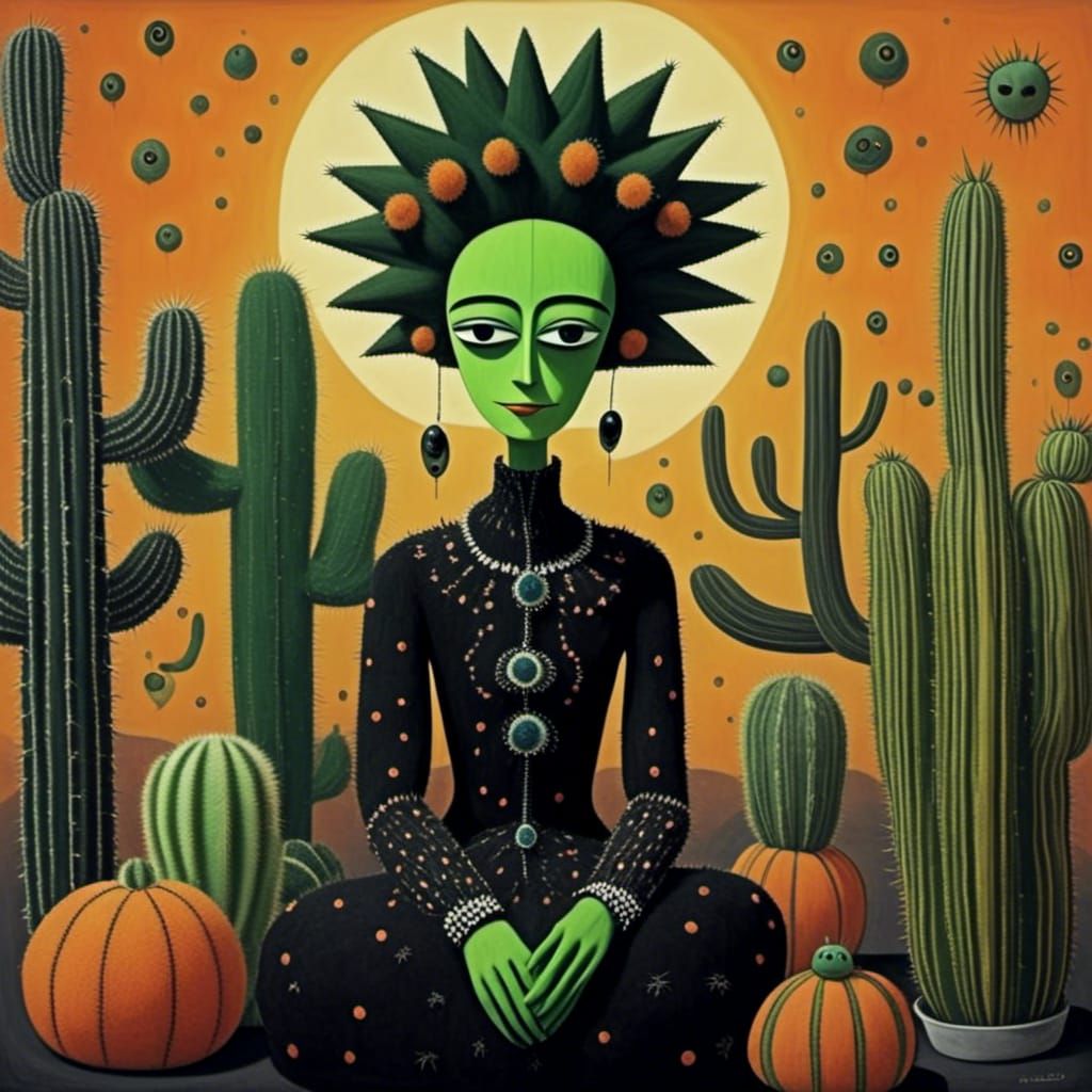 Cactus People: A Quiet Moment in Time