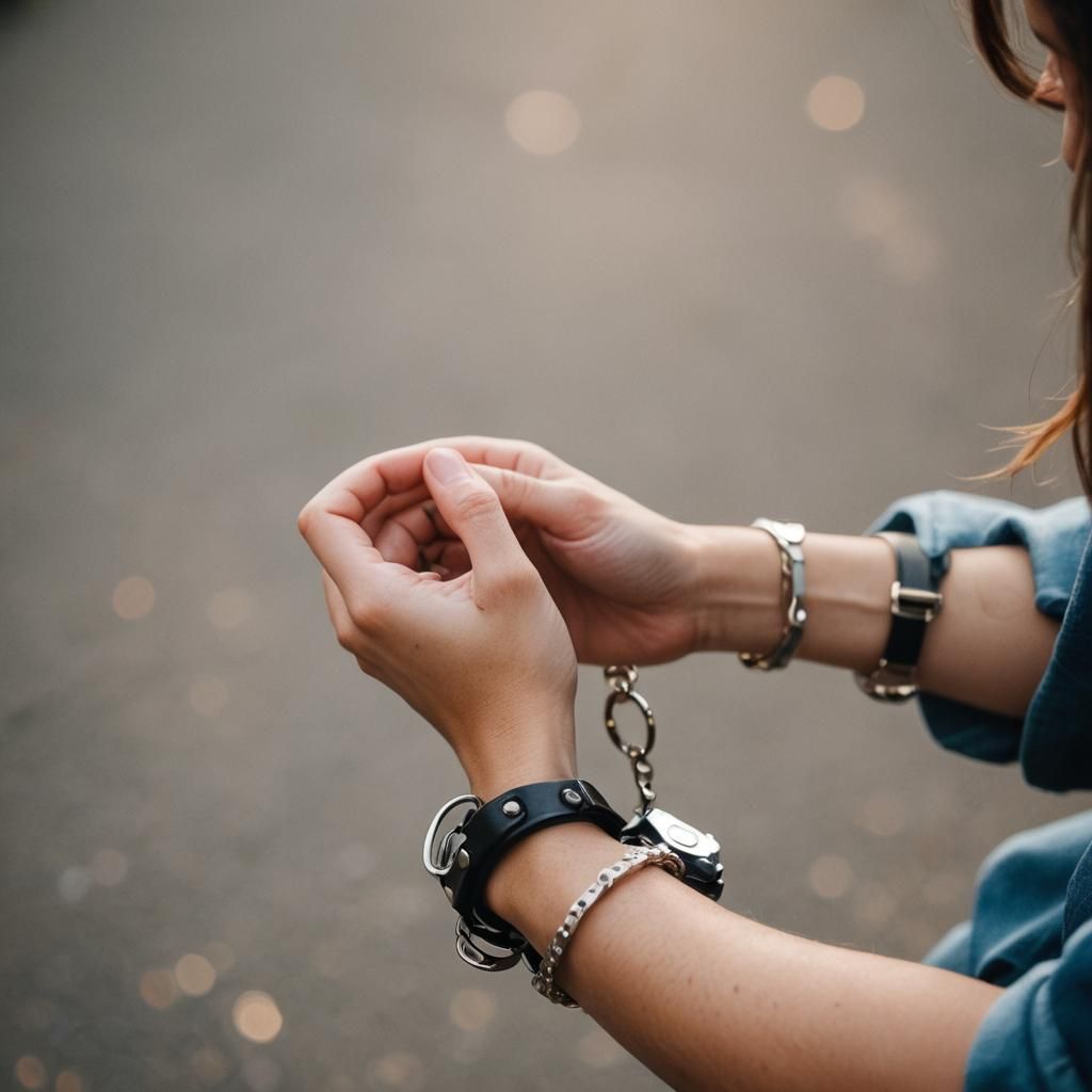 Girl in Handcuffs: Professional Photography