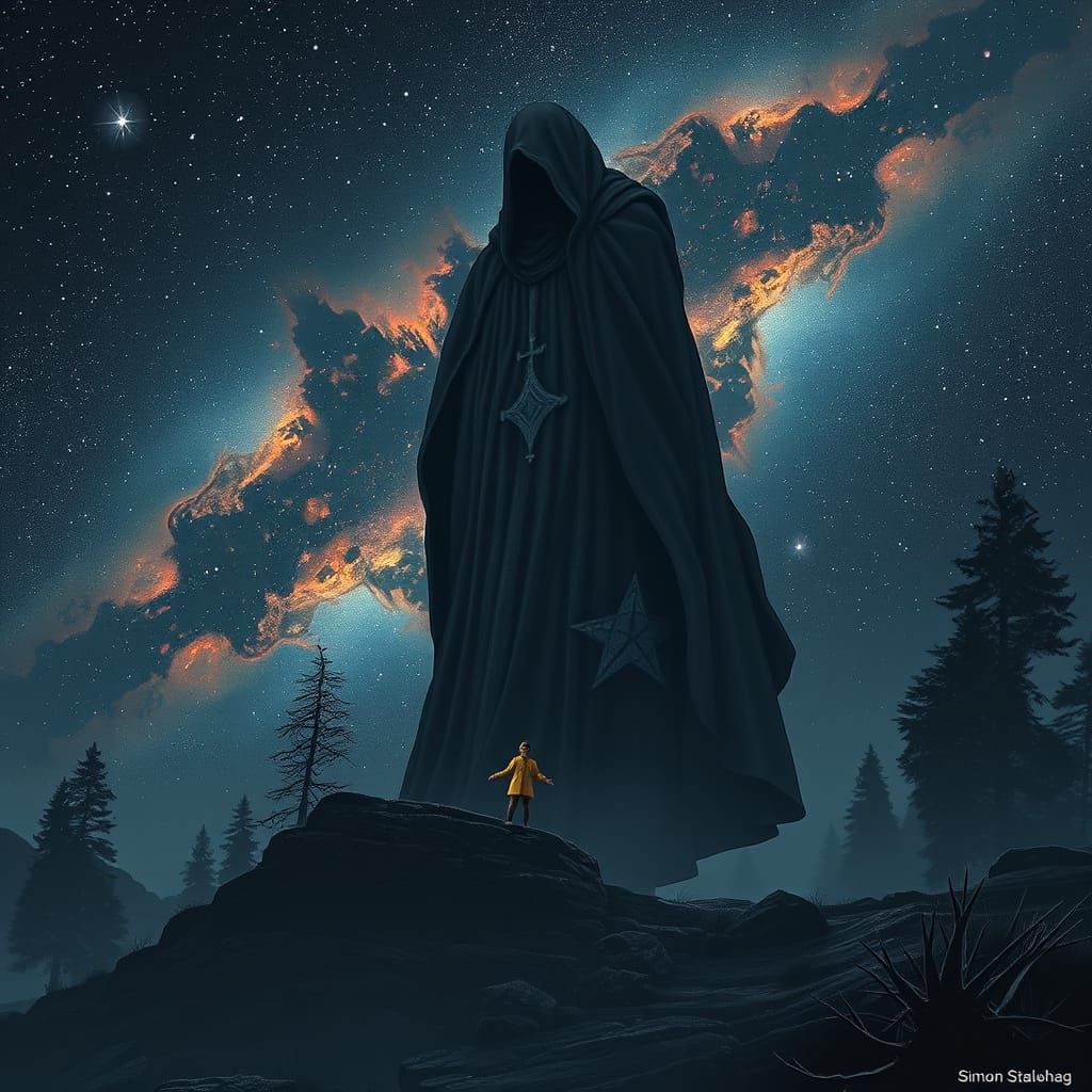 Cosmic Void in Dark and Mysterious Style