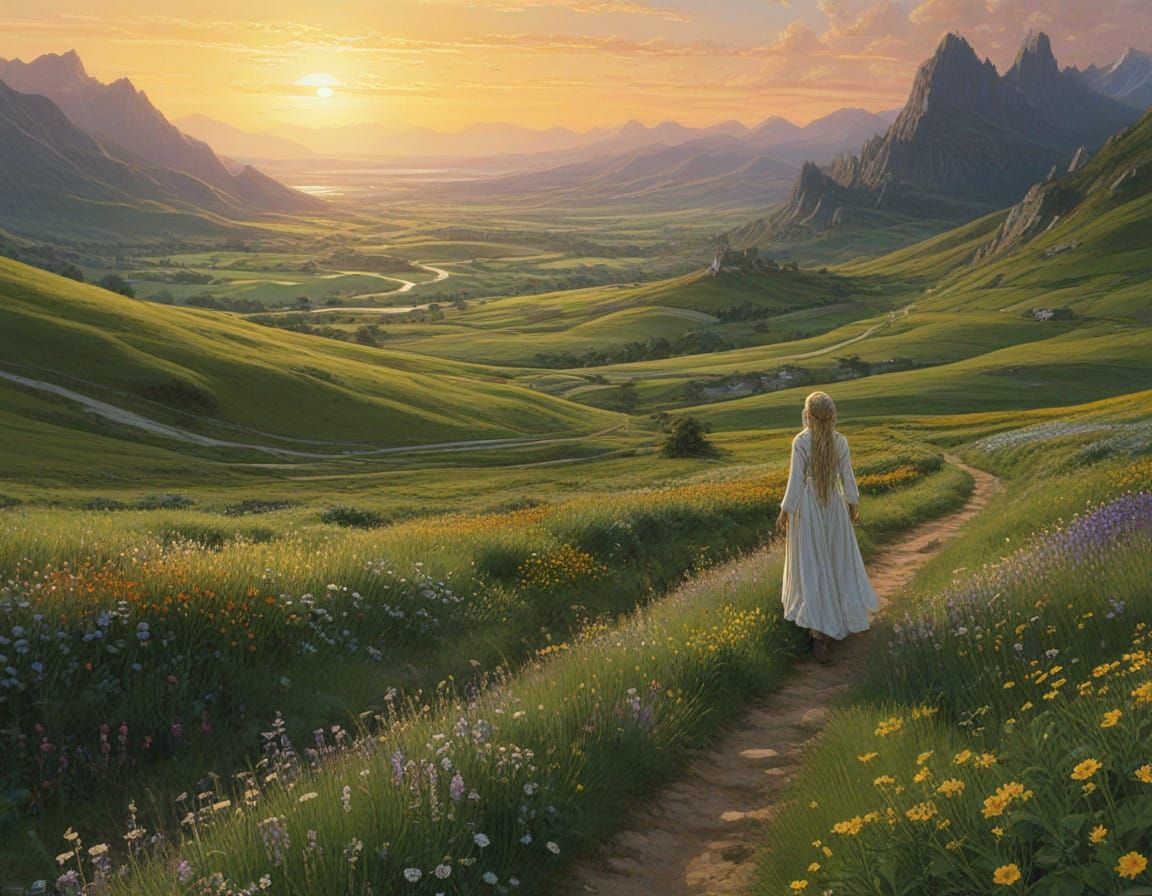 Elven Maiden in Tolkien's Hidden Vale of Tumladen