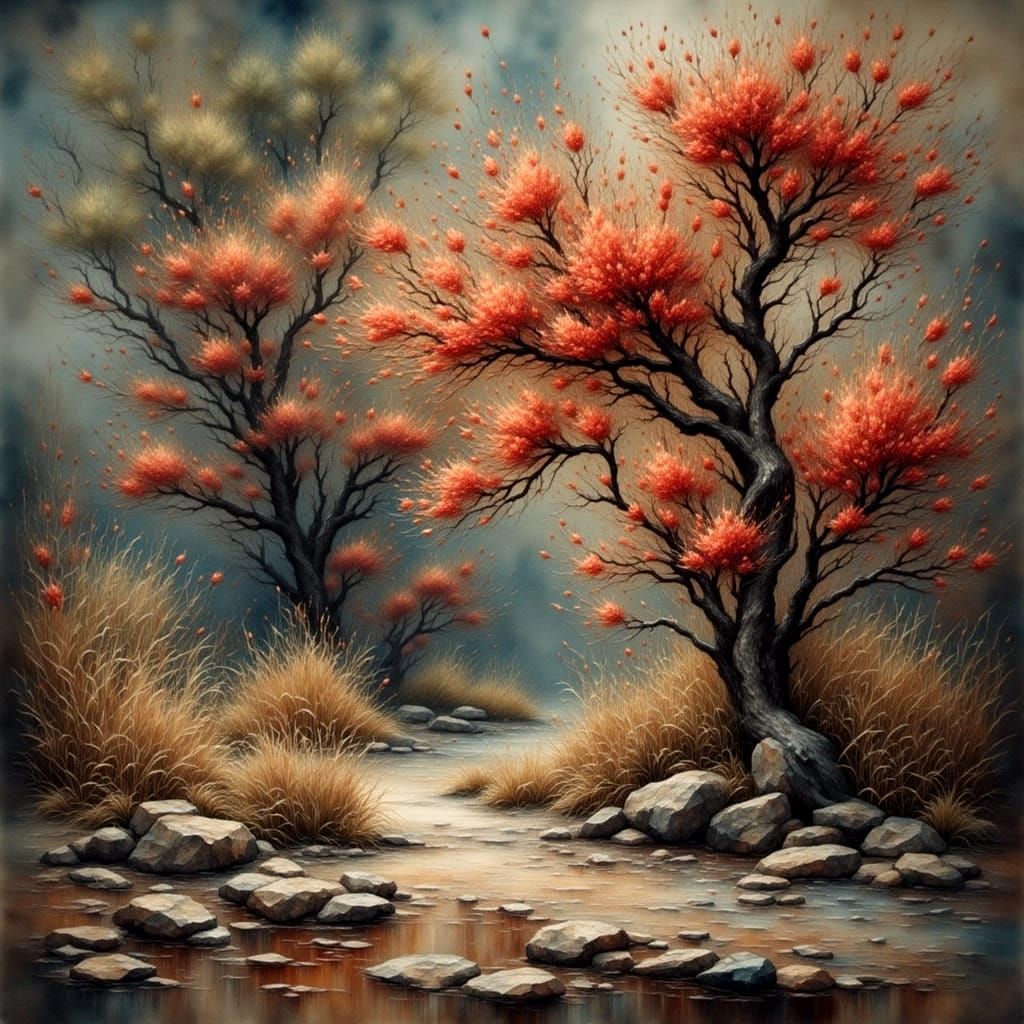 Antique Watercolor of a Lost Memory