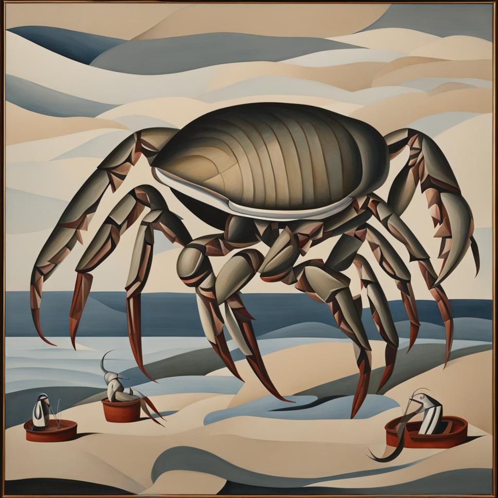 Crustacea in Vorticist Style