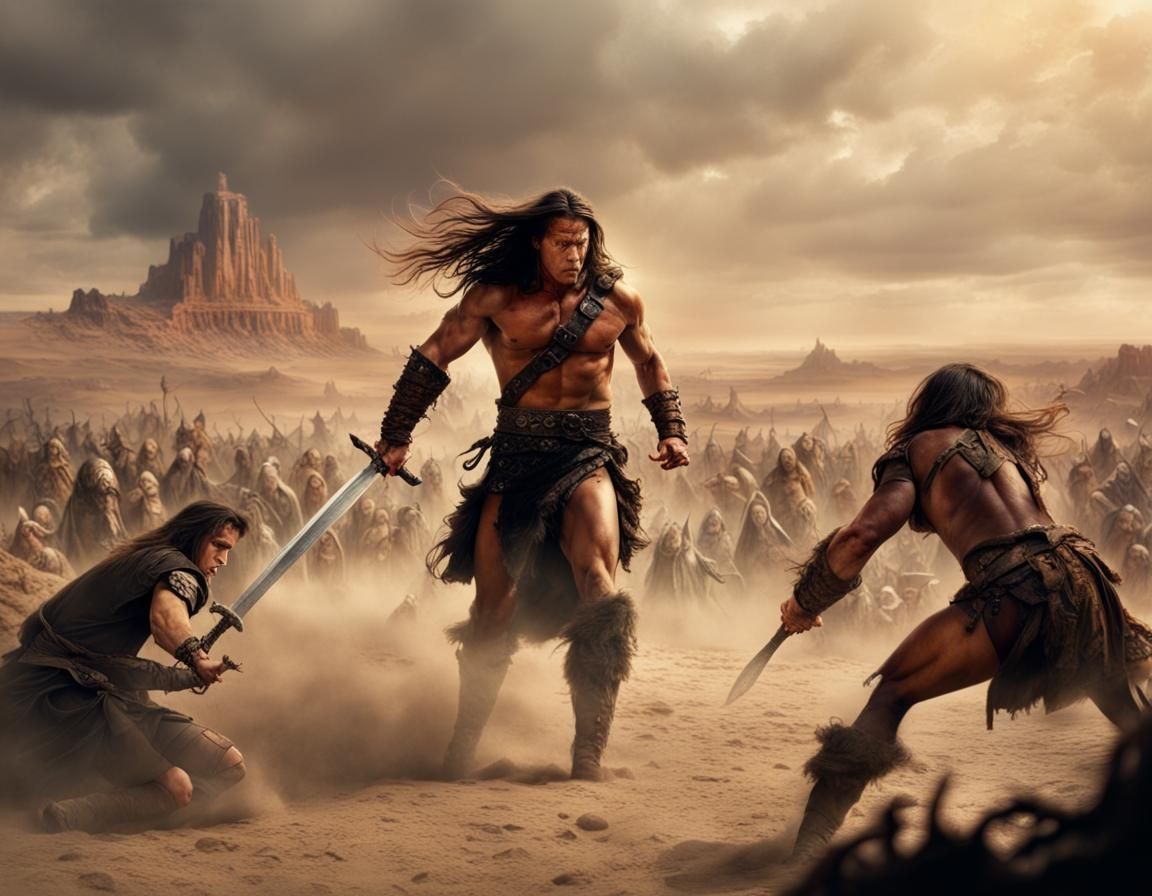 Conan the Barbarian's Desert Battle: Digital Matte Painting