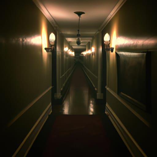 Sinister 19th Century Hotel Hallway