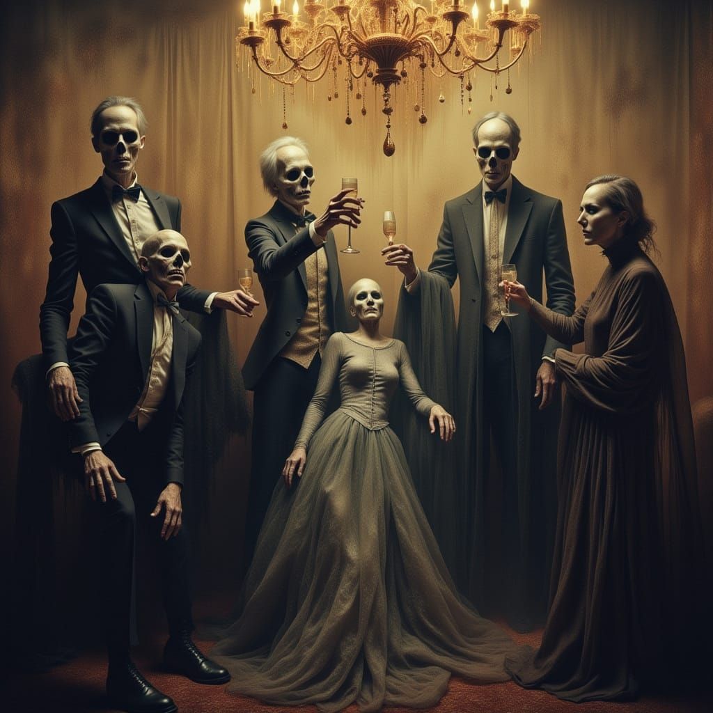 Monsters Celebrate New Years Eve in Formal Gala