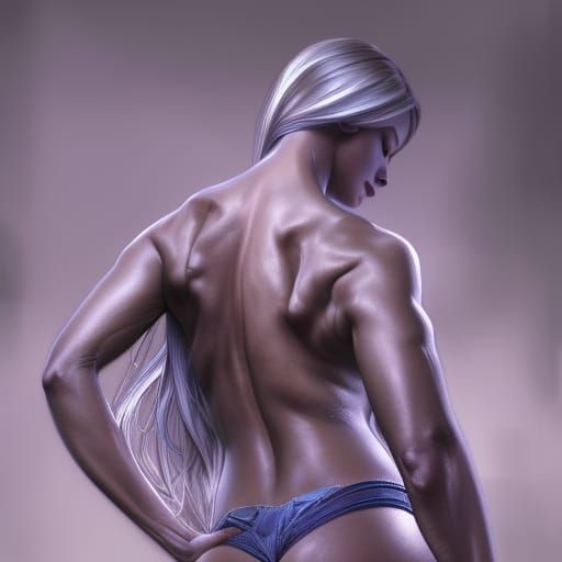 Hyperdetailed Portrait of an Attractive Female Fitness Model