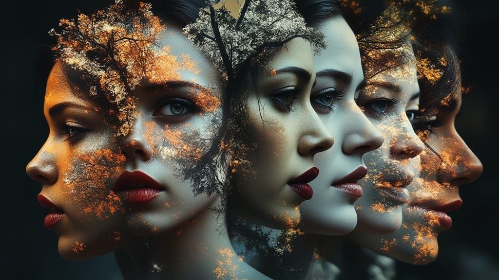 Eclectic Goddess Awakens in Chiaroscuro Glory