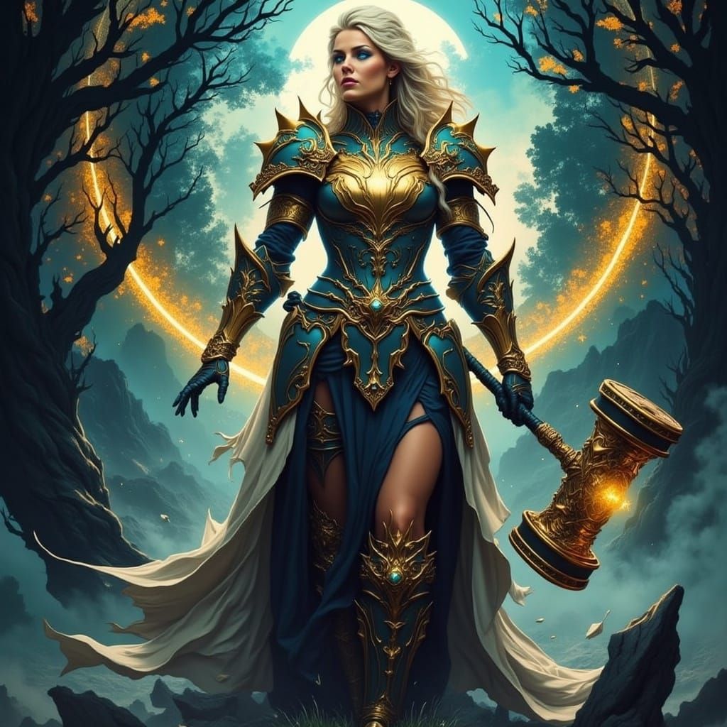 Ethereal Guardian in Enchanted Armor